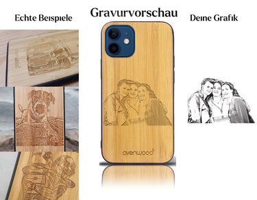 INDIVIDUELL iPhone 12 mini Bambus-Kunststoff